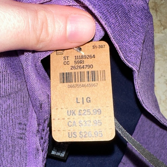 Purple Sports Bra (PINK) - Picture 5 of 6